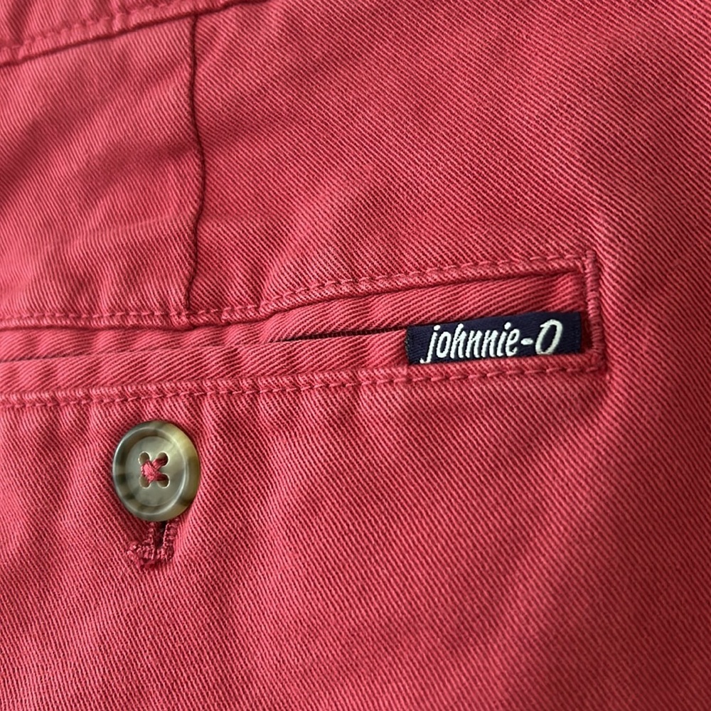 johnnie-O Malibu Red Flat Front Shorts w Pockets Boys Sz 14